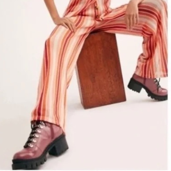 Free People Bridget Sunset Stripe Pants Medium - Picture 1 of 10